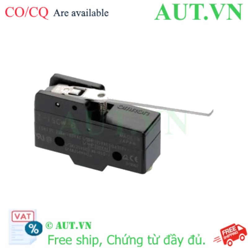 Ảnh của Công tắc hành trình Omron Z-15GW-B | Cần gạt bản lề 63.5mm, 15A SPDT, Chính hãng AUT VN