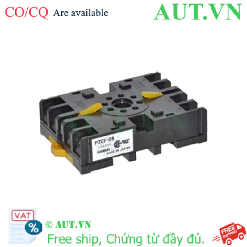 Ảnh của Đế Rơ Le Omron P2CF-08 | Socket 8 Chân Tròn, 5A, Lắp Thanh Ray DIN - AUT VN
