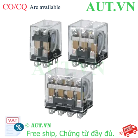 Ảnh của Rơ le trung gian Omron LY2-J DC24 - 24VDC, 10A, 8 Chân DPDT Chính hãng AUT VN