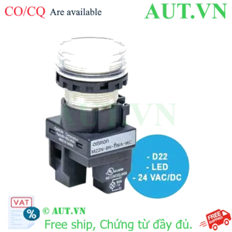 Ảnh của Công tắc nút nhấn Omron M22N-BN-TWA-WC