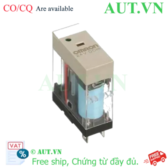 Ảnh của Rơ le trung gian Omron G2R-1-SN DC24V: 5 Chân, 10A, Tích hợp LED Báo - Chính Hãng AUT VN
