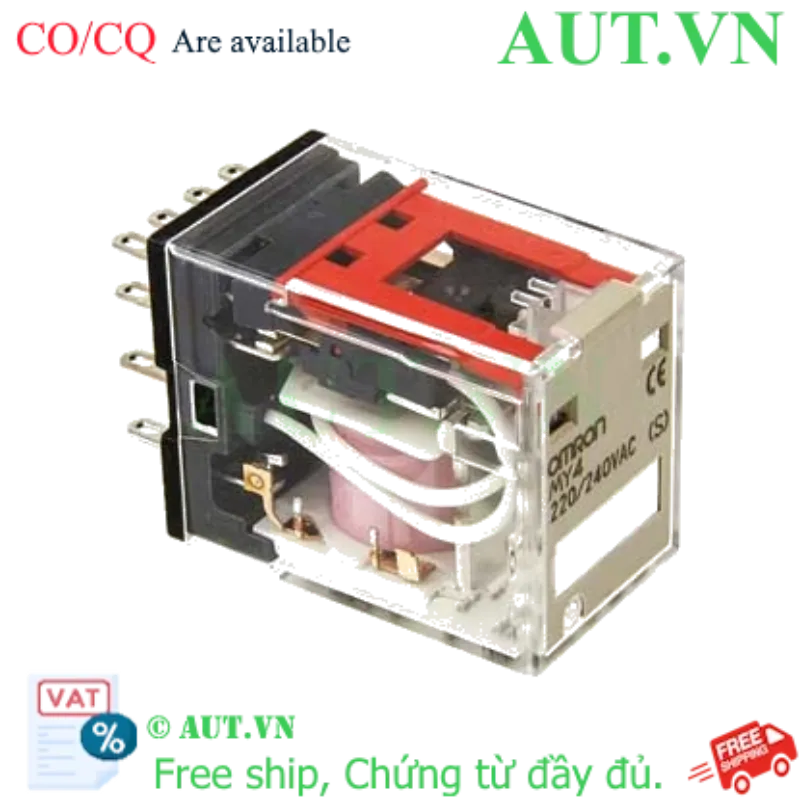 Ảnh của Rơ le trung gian Omron MY4 AC220/240 (S)