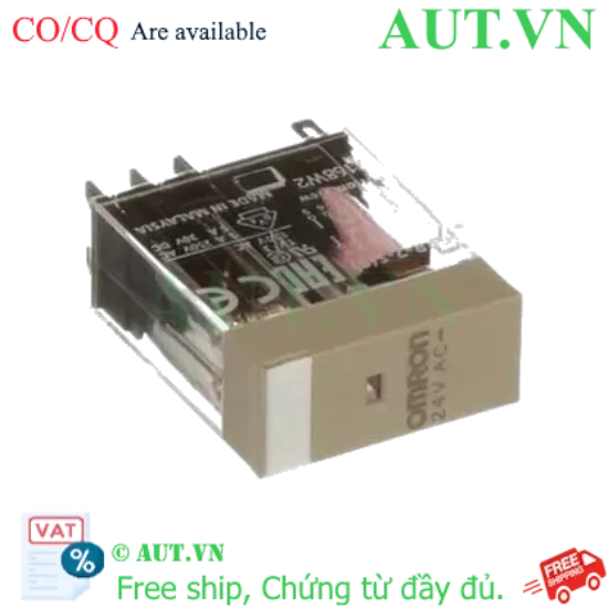 Ảnh của Rơ le trung gian Omron G2R-2-S AC24(S) | 8 Chân Dẹt, DPDT 5A, Cuộn dây 24VAC - Chính Hãng AUT VN