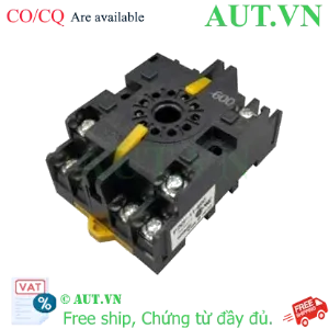 Ảnh của Đế Rơ Le Omron P2CF-11-600 Chính Hãng | 11 Chân Tròn, 5A/300VAC, Lắp Thanh Ray DIN