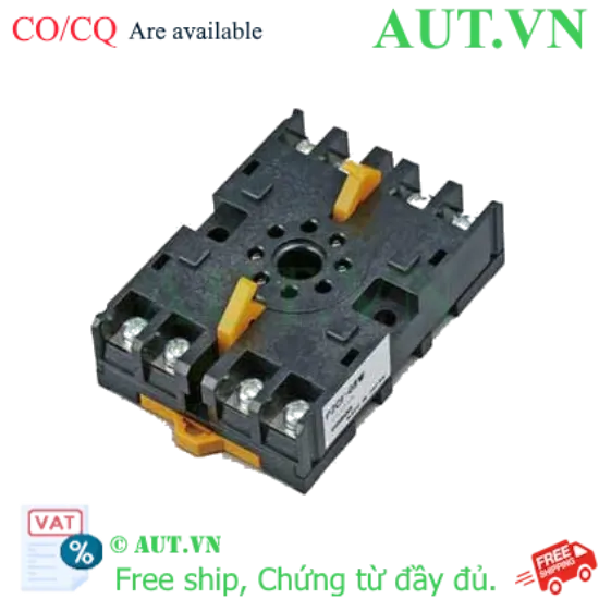 Ảnh của Đế Rơ Le Omron P2CF-08W | 8 Chân Tròn, 5A, Lắp Thanh Ray DIN - AUT VN