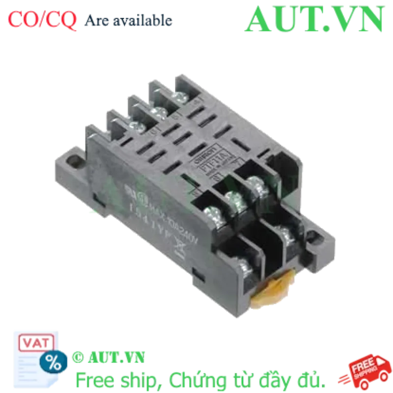 Ảnh của Đế Rơ Le Omron PTF11A - 11 Chân, 10A, Gắn Ray DIN | AUT VN