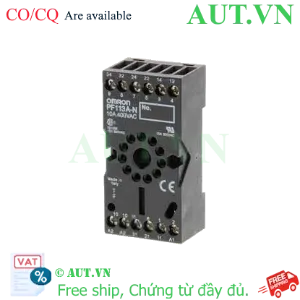 Ảnh của Đế Rơ Le Omron PF113A-N Chính Hãng | 11 Chân Tròn, 10A, Lắp Thanh Ray DIN