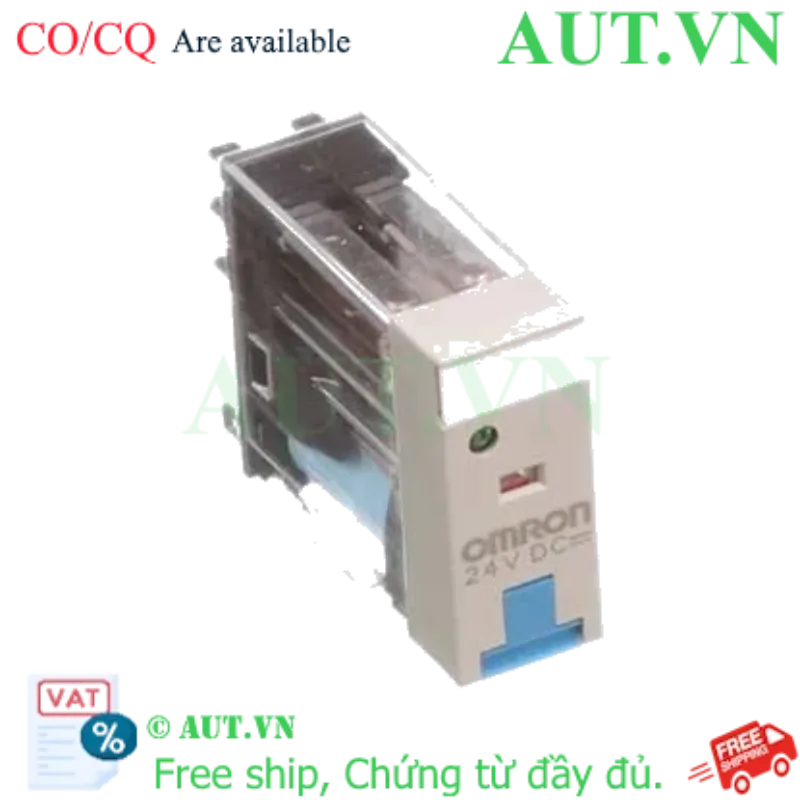 Ảnh của Rơ le trung gian Omron G2R-2-SNI DC24V - 8 Chân, Có Đèn LED & Nút Test, Chính Hãng AUT VN