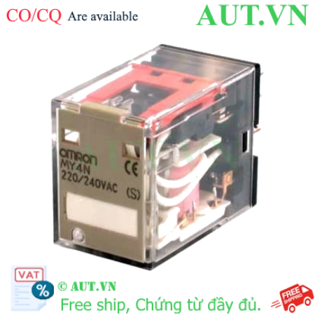 Ảnh của Rơ le trung gian Omron MY4N AC220/240V (4PDT, 5A) - Giải pháp tin cậy cho hệ thống tự động hóa