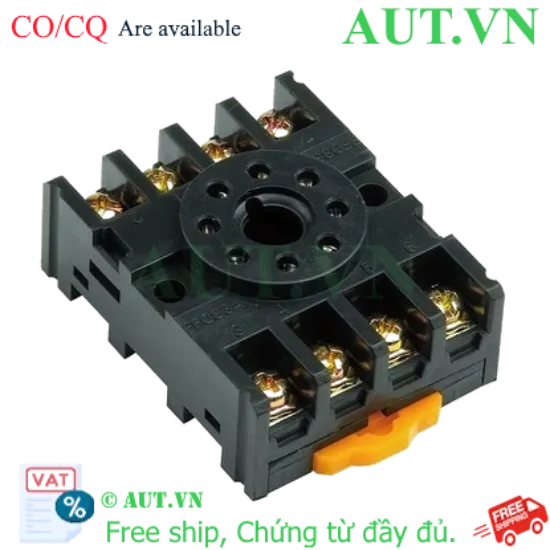 Ảnh của Đế Rơ Le Omron PF083A 8 Chân - Chịu Tải 5A, Lắp Ray DIN, Chính Hãng | AUT VN