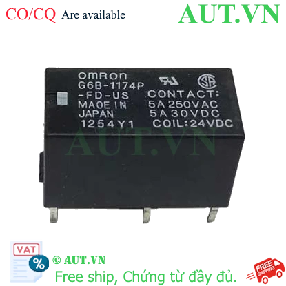 Ảnh của Rơ le trung gian Omron G6B-1174P-FD-US DC24