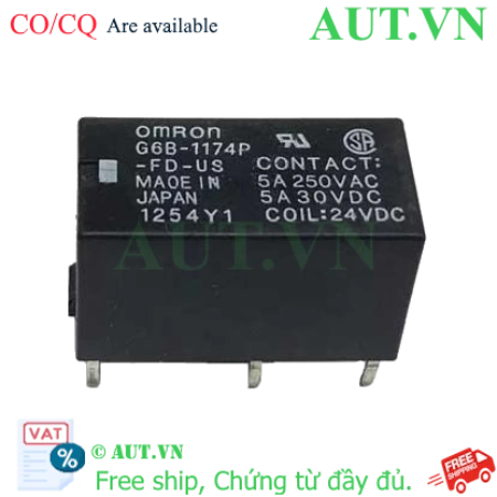 Ảnh của Rơ le trung gian Omron G6B-1174P-FD-US DC24