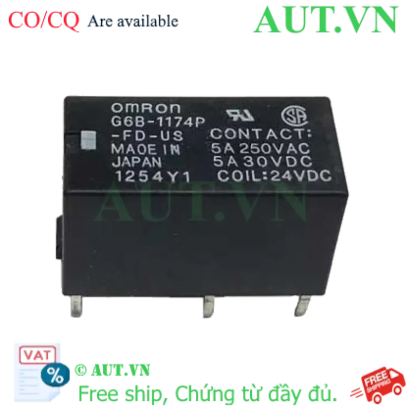 Ảnh của Rơ le trung gian Omron G6B-1174P-FD-US DC24