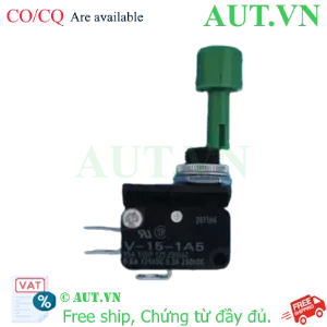 Ảnh của Công tắc nút nhấn Omron VAQ-4G-K - Màu Xanh, 1NO+1NC, Nhấn Nhả