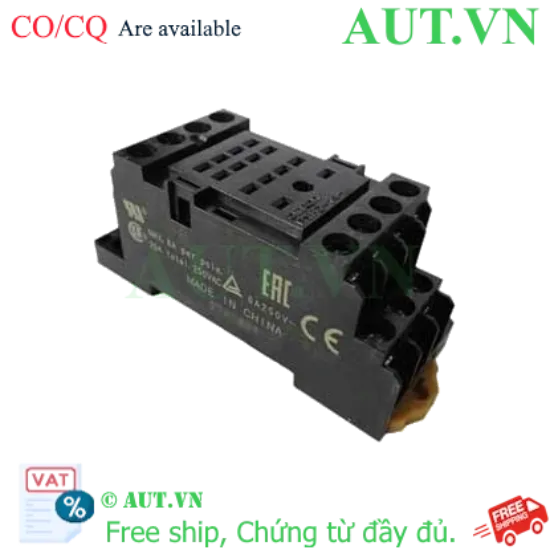 Ảnh của Đế Rơ Le Omron PYFZ-14-TU Chính Hãng: 14 Chân Dẹt, Lắp Ray DIN, Chống Cháy | AUT VN