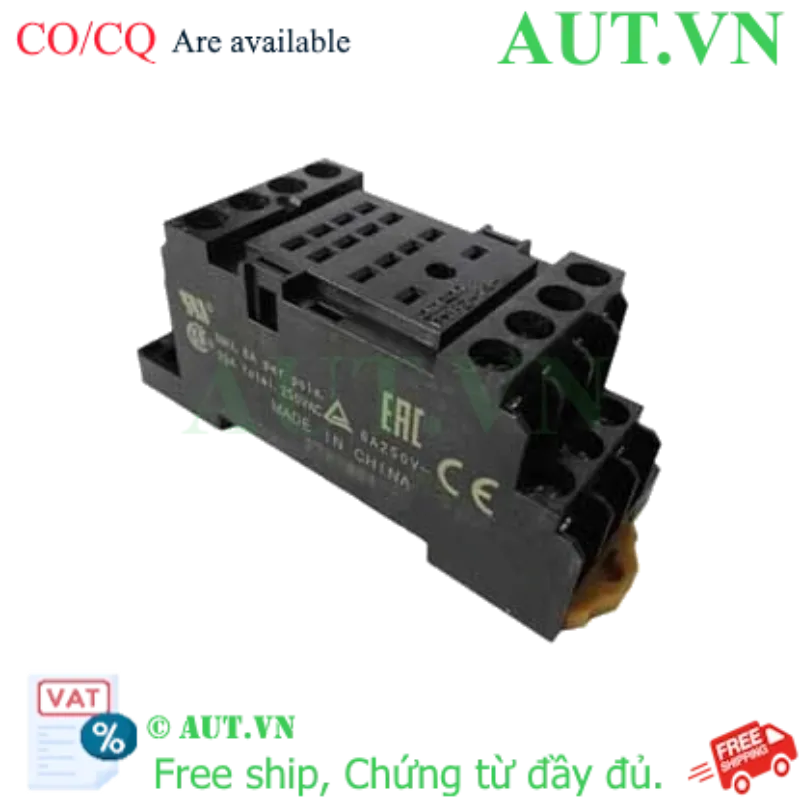 Ảnh của Đế Rơ Le Omron PYFZ-14-TU | 14 Chân Dẹt, Lắp Thanh Ray DIN, Chống Cháy