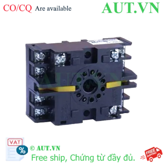 Ảnh của Đế rơ le Omron P2CF-11 - 11 Chân, 5A/300VAC, Lắp Thanh Ray DIN