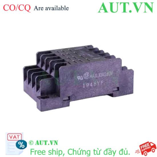 Ảnh của Đế Rơ Le Omron PTF14A cho LY4: 14 Chân, 10A, Lắp Thanh Ray DIN Chính Hãng | AUT VN