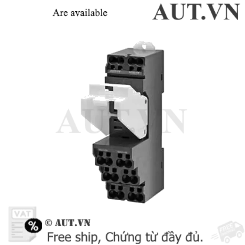 Ảnh của Đế Rơ Le Omron PTF-08-PU-L 8 Chân | Công Nghệ Push-In, Chống Rung, Lắp Ray DIN