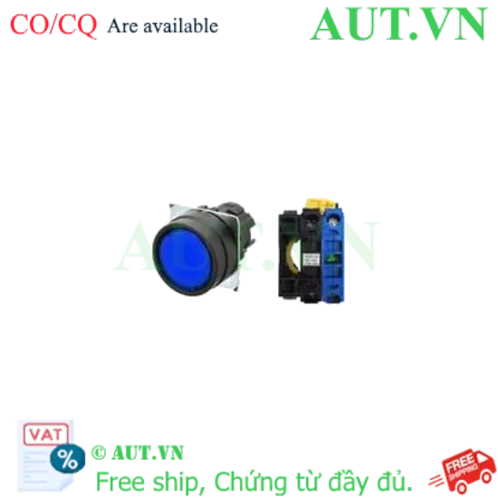 Ảnh của Nút Nhấn Omron A22NL-BNM-TAA-G100-AA | LED Xanh 6V, 1NO, Chống Nước IP66 Siêu Bền - AUT VN