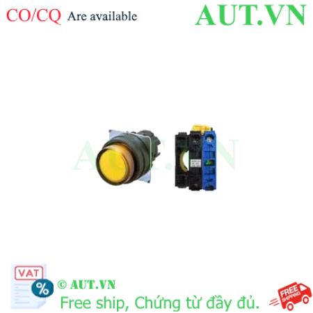 Ảnh của Nút nhấn có đèn Omron A22NL-BPM-TYA-G100-YC 24V (Vàng) - IP66, 1NO, Độ bền cao