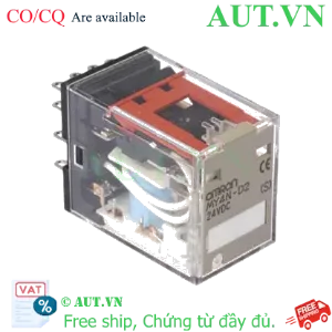 Ảnh của Rơ le trung gian Omron MY4N-D2 DC24 (S) | 4PDT, 24VDC, Tích hợp LED & Diode chống nhiễu