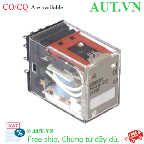 Ảnh của Rơ le trung gian Omron MY4N-D2 DC24 (S)