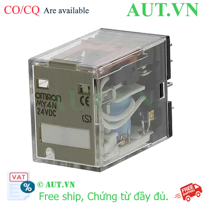 Ảnh của Rơ le trung gian Omron MY4N DC24 (S)