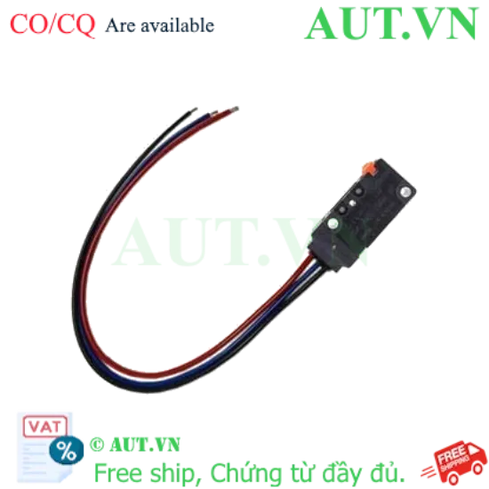 Ảnh của Công tắc hành trình Omron D2VW-5-1M(D)(CHN) - Chống nước IP67, Tiếp điểm SPDT, Dây nối sẵn 1m | AUT VN