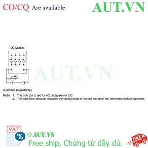 Ảnh của Rơ le trung gian Omron MY4N DC24 - 4PDT, 14 chân, Có đèn LED | AUT VN