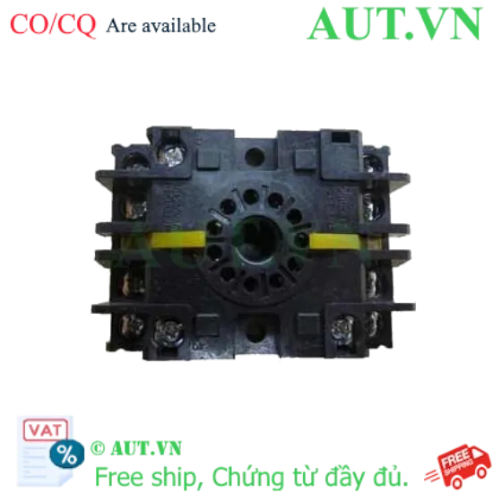 Ảnh của Đế Rơ Le Omron P2CF-11-E | 11 Chân Pin Tròn, 5A, Lắp Thanh Ray DIN