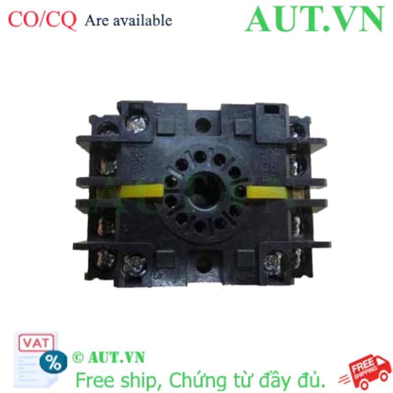Ảnh của Đế Rơ Le Omron P2CF-11-E - 11 Chân Pin Tròn, 5A, Lắp Thanh Ray DIN
