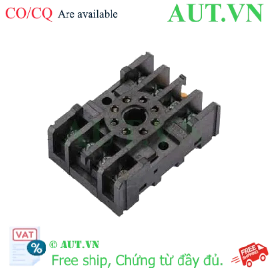 Ảnh của Đế Rơ Le Omron PF085A - 8 Chân, 5A/300VAC, Lắp Thanh Ray DIN Chính Hãng