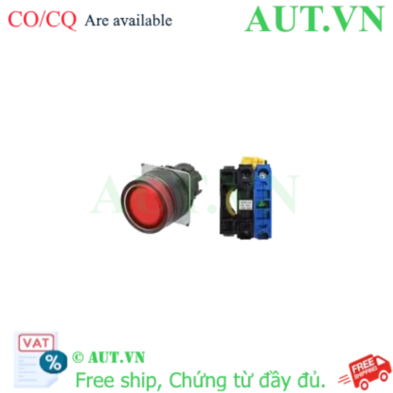 Ảnh của Công tắc nút nhấn Omron A22NL-BGM-TRA-G100-RD