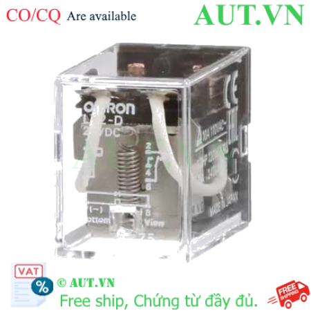 Ảnh của Rơ le trung gian Omron LY2-D DC24V - 8 Chân, 10A, Chống Xung Ngược Bảo Vệ PLC | AUT VN