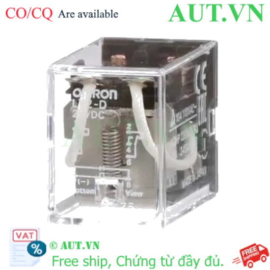 Ảnh của Rơ Le Trung Gian Omron LY2-D DC24V: 8 Chân, 10A, Bảo Vệ PLC Tuyệt Đối | AUT VN