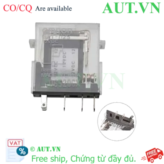 Ảnh của Rơ le Trung gian Omron G7T-112S DC12: Siêu Mỏng, SPDT 5A, Chính Hãng AUT VN