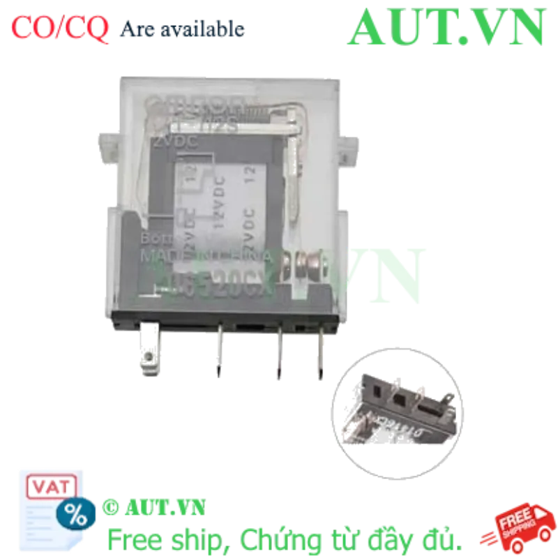 Ảnh của Rơ le trung gian Omron G7T-112S DC12 - Slim Relay 12VDC 5A Siêu Mỏng