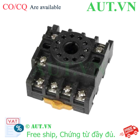 Ảnh của Đế Rơ Le Omron PF113A 11 Chân - Lắp Ray DIN, Độ Bền Cao, Chính Hãng