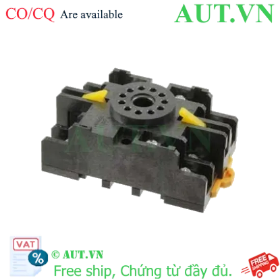 Ảnh của Đế Rơ Le Omron 11PFA - 11 Chân Tròn, Lắp Thanh Ray DIN & Bắt Vít