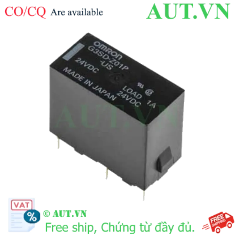 Ảnh của Relay Bán Dẫn Omron G3SD-Z01P-US DC24 - Tải 1A, Đóng Ngắt Siêu Nhanh, Gắn PCB | AUT VN