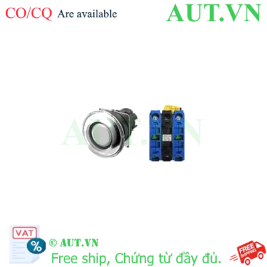 Ảnh của Nút Nhấn Omron A22NL-BMM-TWA-G101-WB: Đầu Nấm, Đèn LED Trắng, 2NO - AUT VN