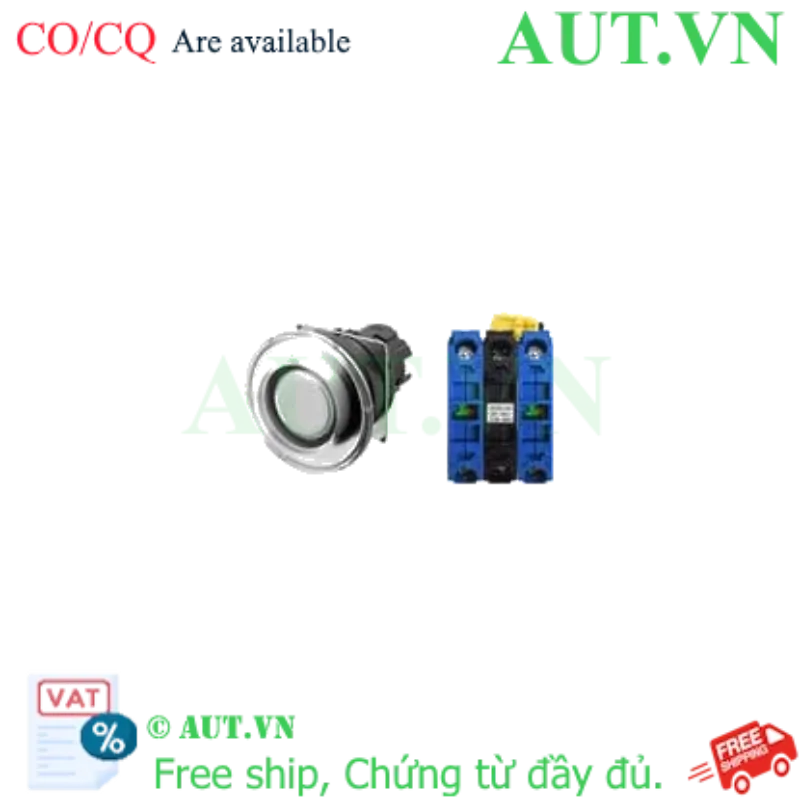 Ảnh của Nút Nhấn Omron A22NL-BMM-TWA-G101-WC | Đầu Nấm, Đèn Trắng 24V, 2NO | AUT VN