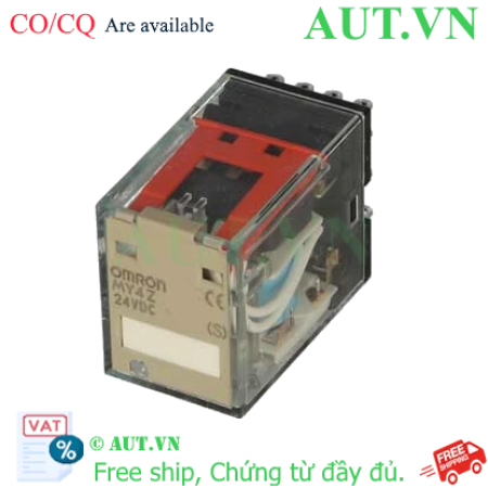 Ảnh của Rơ le trung gian Omron MY4Z DC24 (S) - 14 Chân, Mạ vàng, Chốt Test
