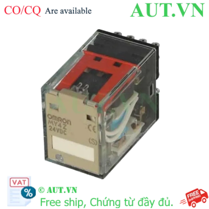 Ảnh của Rơ le trung gian Omron MY4Z DC24 (S) 14 Chân | Tiếp điểm mạ vàng, Có chốt Test