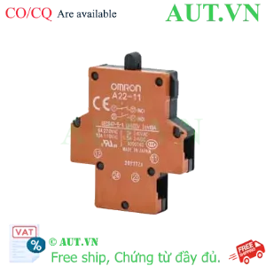 Ảnh của Khối Tiếp Điểm Omron A22-11 (1NO+1NC) - Chính Hãng, Chịu Tải 10A, Độ Bền Cao