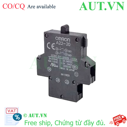 Ảnh của Công tắc nút nhấn Omron A22-20