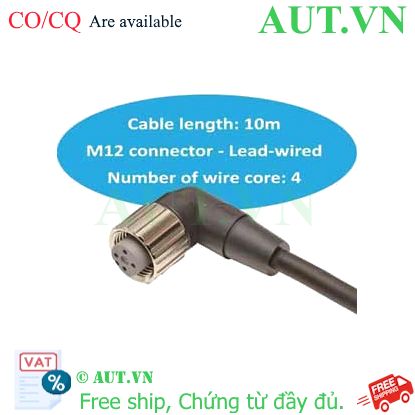 Ảnh của Cable cho cảm biến Omron XS2F-M12PVC4A10M