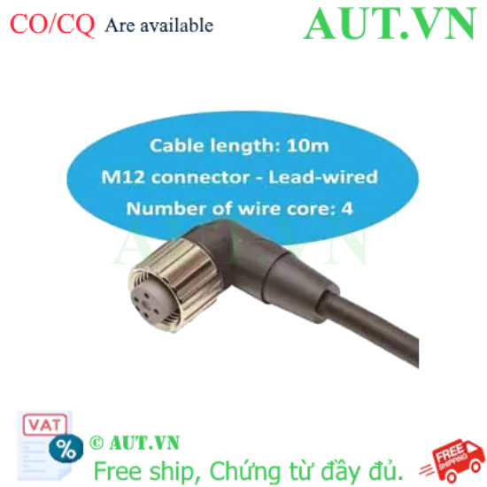 Ảnh của Cable cho cảm biến Omron XS2F-M12PVC4A10M