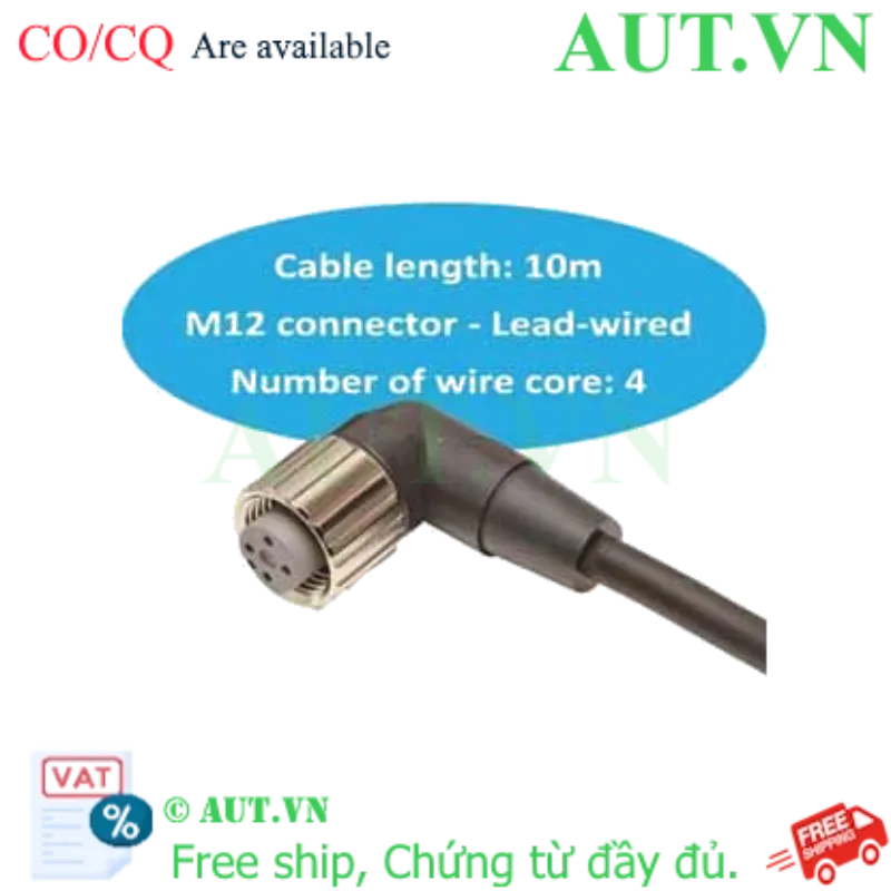 Ảnh của Cáp Cảm Biến Omron XS2F-M12PVC4A10M | M12 4 Pin, 10m, Đầu Góc 90°